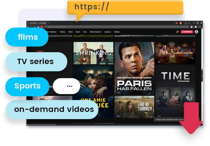 Canal+ Downloader features