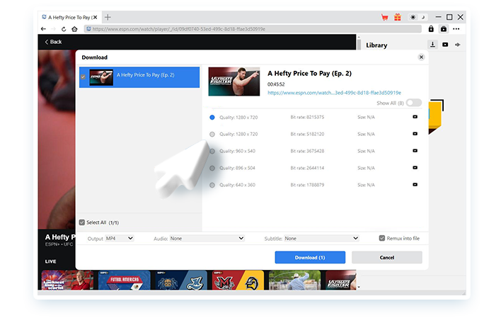 ESPN+ Downloader Step3