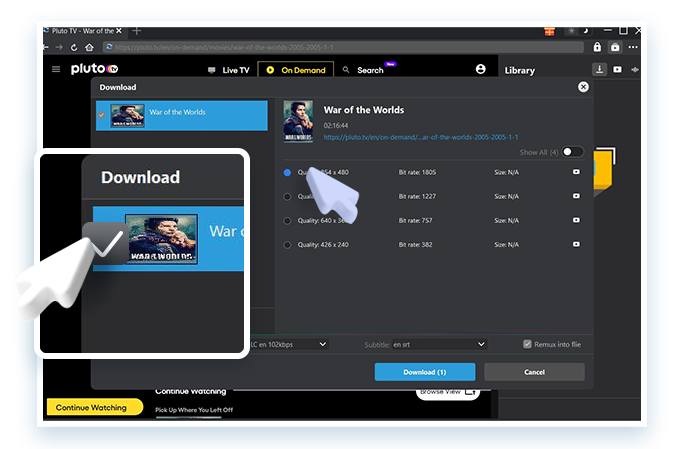 Pluto Downloader Step3