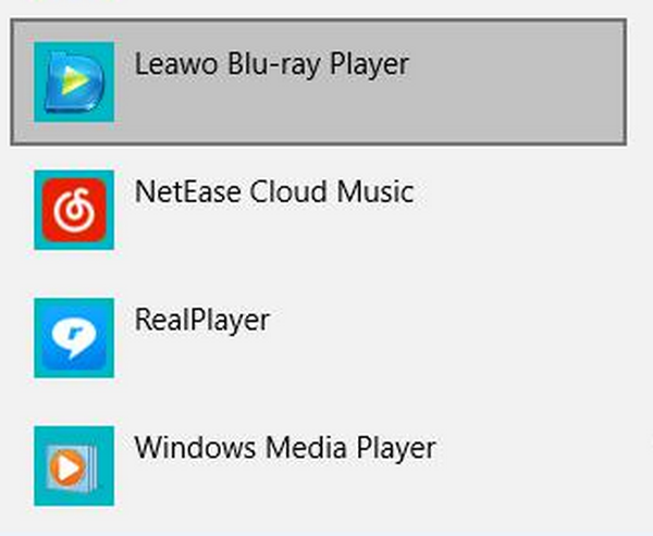 how to change default video player to windows media player