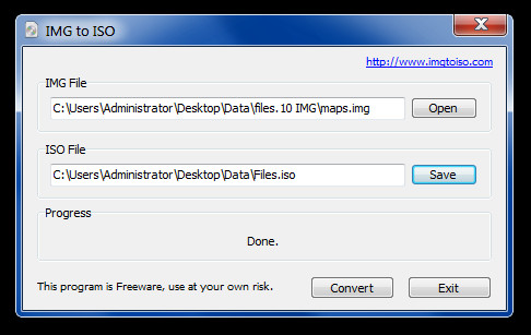 free software convert vhd img to iso