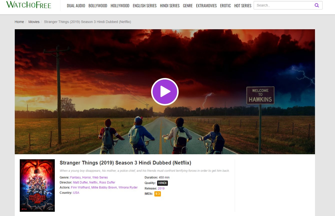 Xxxvideo Hindidubing - Stranger Things Download in Hindi-8 Best Sites to Download