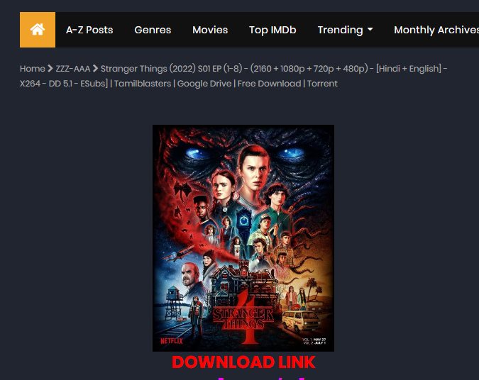 Stranger Things Download in Hindi-8 Best Sites to Download