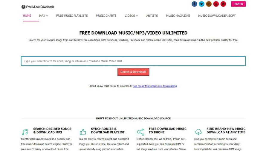 Now you can listen and download your favorite songs in format MP3