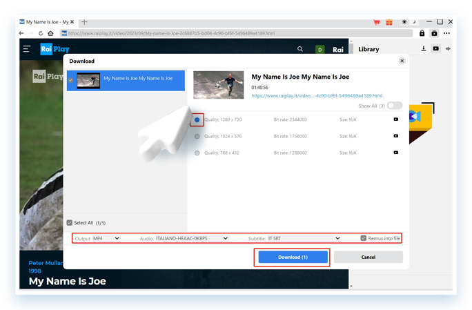 RaiPlay Downloader Step3