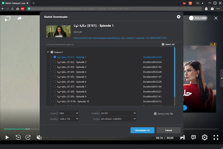 Shahid Downloader Step3